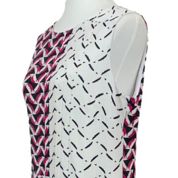 Donna Morgan Pea in the Pod Women's Maternity Black Pink Geo Print Size Large - Picture 9 of 13